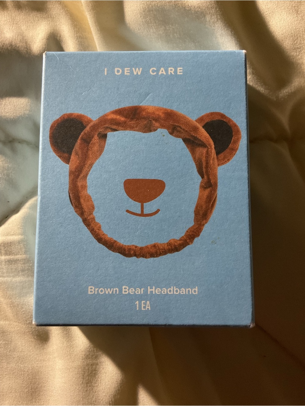 I Dew Care Brown Bear Headband - Brown Skincare Headband